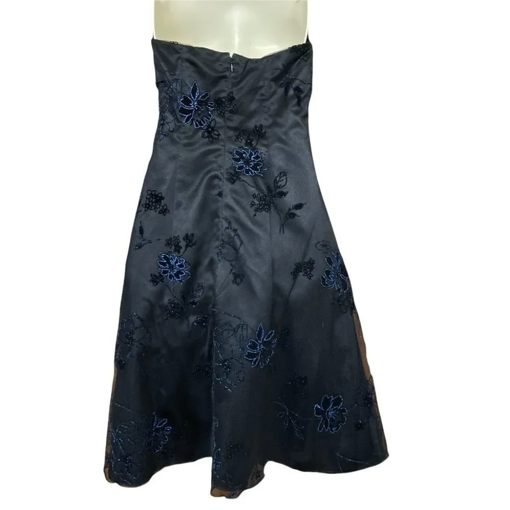 Onyx Nite Strapless Formal Dress Black Size 6 - Picture 4 of 14